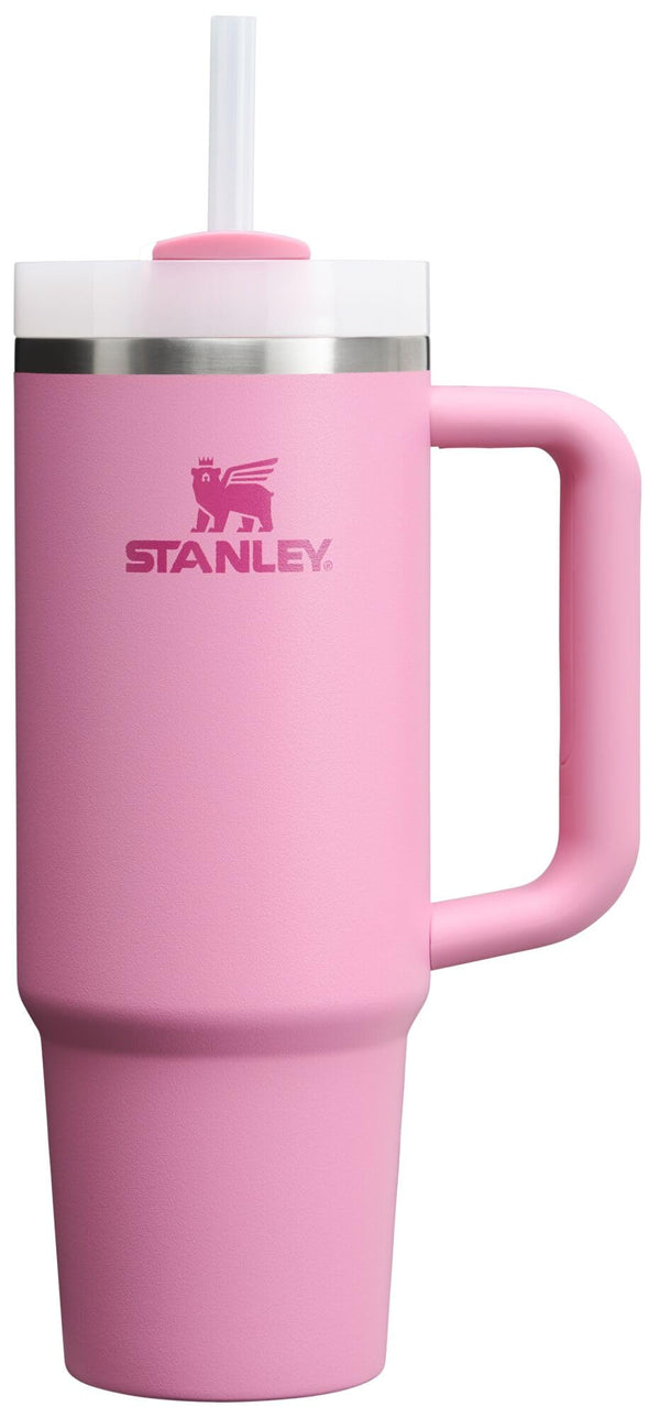 Stanley Quencher H2.0 Tumbler with Handle & Straw 30 oz | Twist On 3-Way Lid | Cupholder Compatible for Travel | Insulated Stainless Steel Cup | BPA-Free | Peony