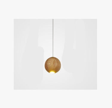 Nordic wood solid wood ball chandelier creative